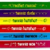 Apollo® Tennis Themed Slapband 6 Pack