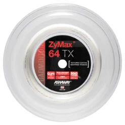 Ashaway ZyMax 64 TX 0.64mm Badminton 200M Reel -Tennis Equipment Store ashaway zymax tx 64 0 64mm badminton 200m reel white 04184 94267.1698771941