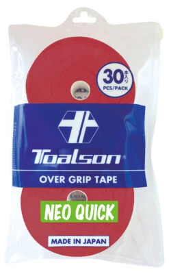Toalson Neo Quick Overgrip 30 Pack -Tennis Equipment Store toalson neo quick overgrip 30 pack red 18561 58246.1698772937