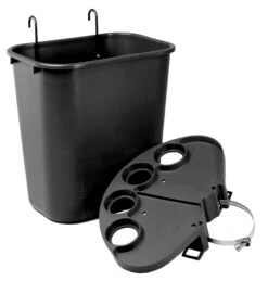 Tourna Tennis Court Tidy Bin -Tennis Equipment Store tourna tennis court tidy bin black 98165 58233.1698771160