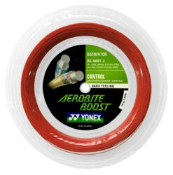 Yonex Aerobite Boost 0.72-0.61mm Badminton Hybrid 200M Reel -Tennis Equipment Store yonex aerobite boost 0 72 0 61mm badminton hybrid 200m reel red front 98676 17694.1698772299