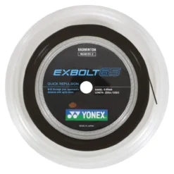 Yonex Exbolt 65 0.65mm Badminton 200M Reel -Tennis Equipment Store yonex exbolt 65 0 65mm badminton 200m reel black 76624 95697.1698773268