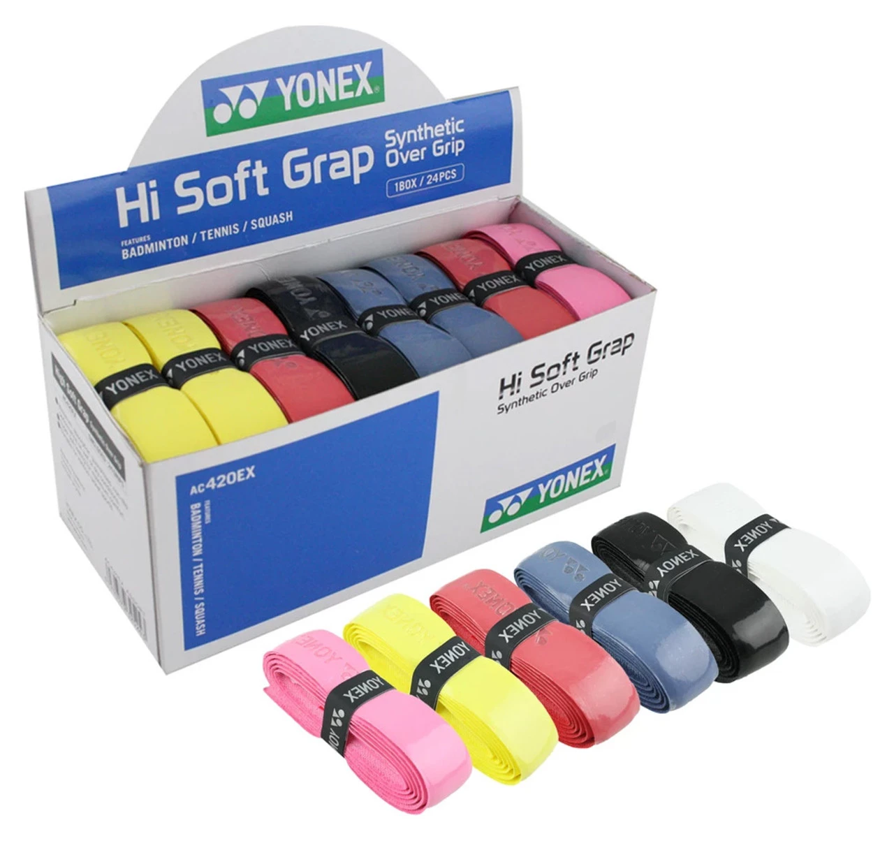 Yonex Hi Soft Grap PU Replacement Grip 24 Pack 1 Yonex Hi Soft Grap PU Replacement Grip 24 Pack